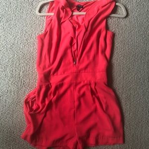 Bright pink romper